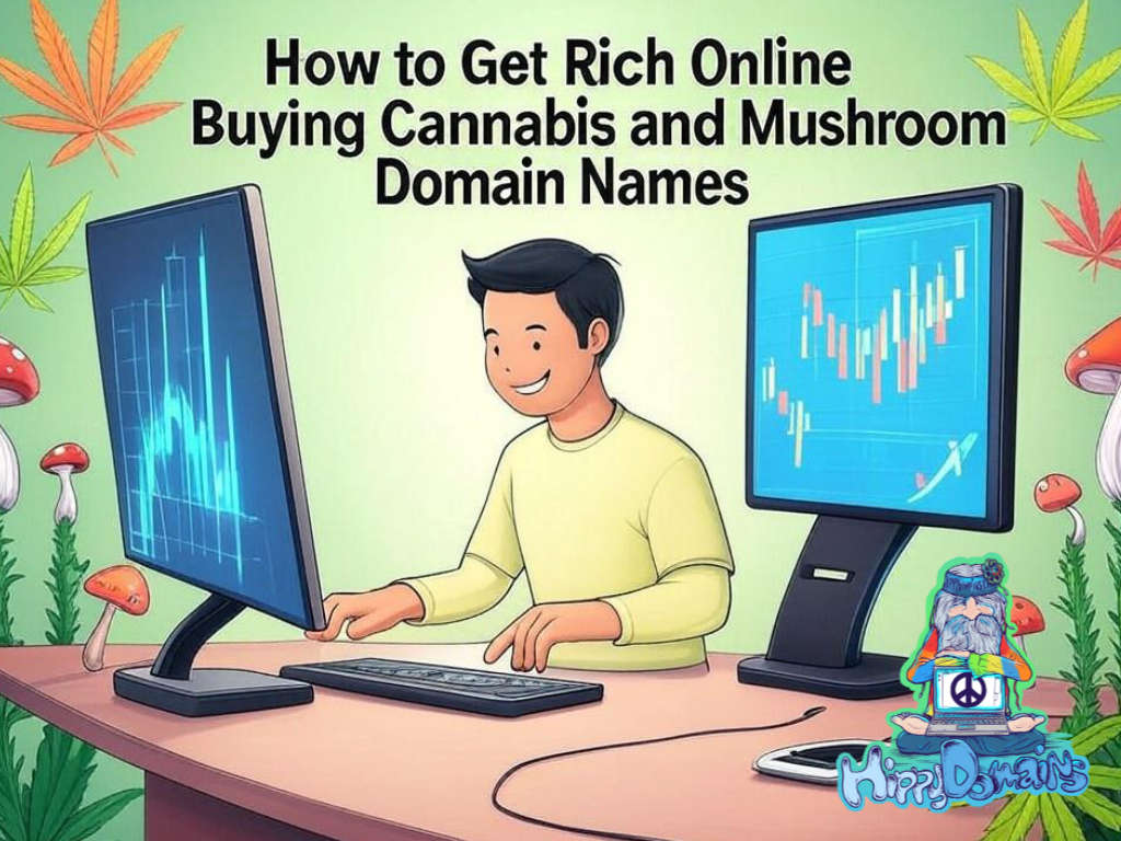 How to Get Rich Online Buying Cannabis and Mushroom Domain Names